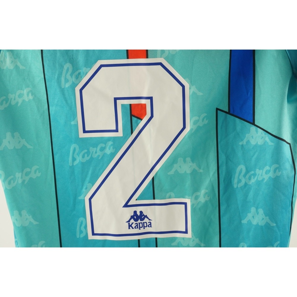 Vintage 90s 1995-1997 Kappa Barcelona FCB Albert Ferrer Soccer Jersey Mens Small - Picture 13 of 16
